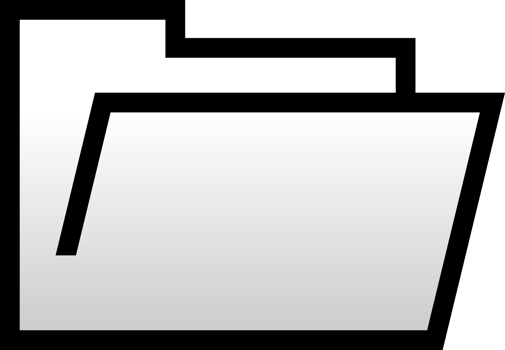 White folder document file png