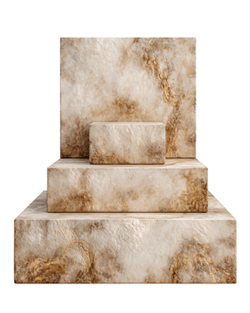 Abstract Light Brown Geometric Background with Textured Cubes png