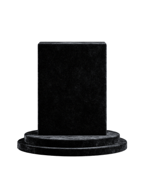 Black Velvet Display Stand for Product Photography and Showcasing png