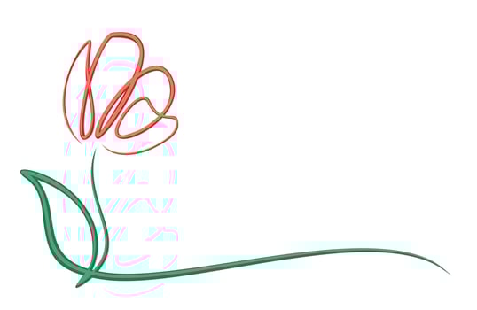 Symbol of tulip. vector