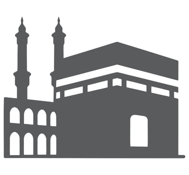 Islamic building with minarets and arches mosque architecture vector