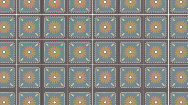 Daisy cluster tile background vector