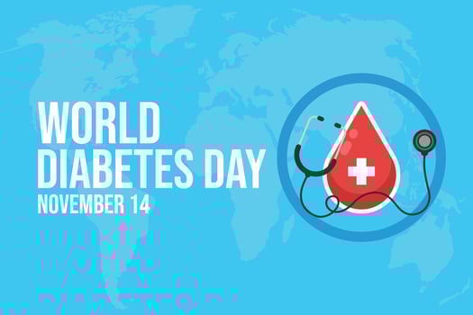 World Diabetes Day. November 14 World diabetic awareness day. vector