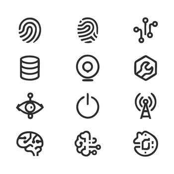 modern and technology icon illustration vector