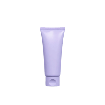 Blank soft purple cream tube mockup isolated on transparent background. png