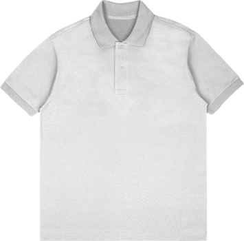 white polo shirt on background png