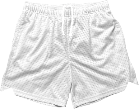 a white shorts on a transparent background png