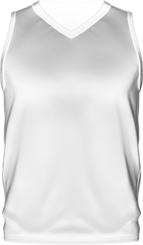 a white basketball jersey on a transparent background png