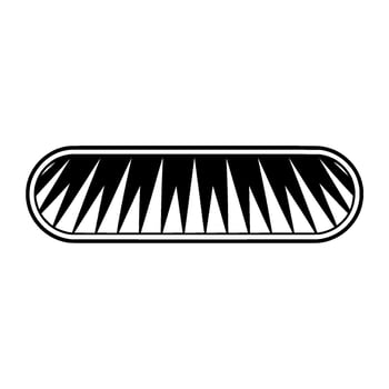 Abstract Radial Fan, Minimalist, Black White vector