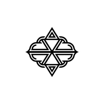 Geometric Emblem, Intricate, Modern Symbol, Minimalist vector