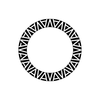 Geometric Circle Pattern, Minimalist, Abstract Motif vector