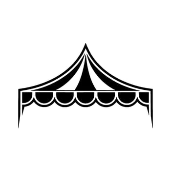 Minimalist Tent, Modern Event Illustration vector