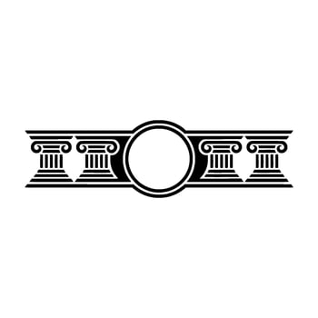 Classical Emblem, Elegant Border, Circular Motif vector