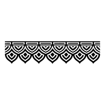 Art Deco Wave Border, Elegant Geometric - Art deco vector