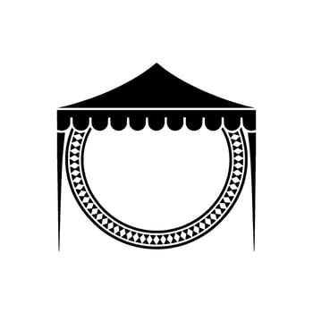 Minimalist Canopy Emblem, Protective Shield vector