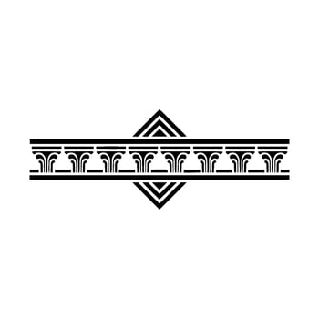 Geometric Deco Border, Classic Elegance vector
