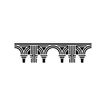 Art Deco Archway, Geometric Ornamentation, Minimalist - Structure vector