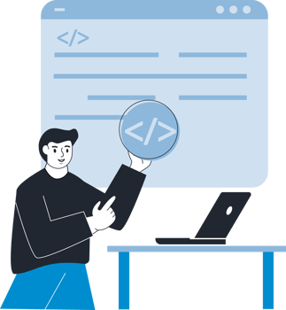Coding website landing page png