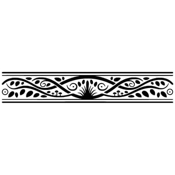 Elegant Decorative Border, Vintage Style - Ornament - Floral vector