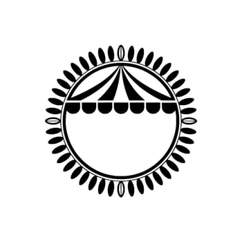 Stylized Celestial Emblem, Minimalist vector