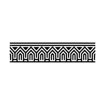 Geometric Deco Border, Elegant Pattern, Minimalist - Linear - Art deco vector
