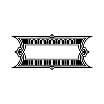 Art Deco Frame, Elegant, Vintage Style, Placeholder vector