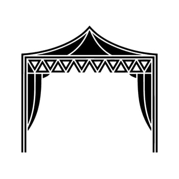 Art Deco Tent Canopy, Geometric Elegance vector