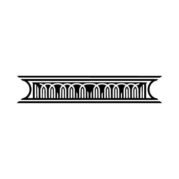 Geometric Archway, Stylized Ornamentation, Minimalist - Arch vector