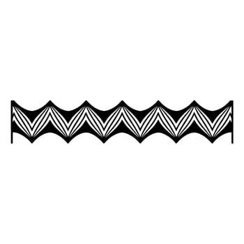 Geometric Wave Border, Minimalist - Zigzag vector