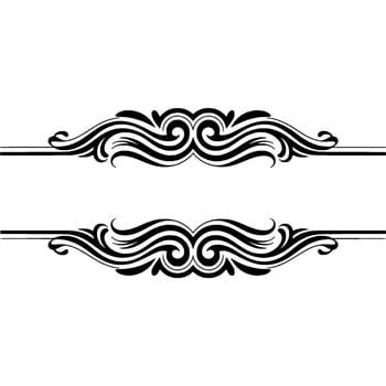 Elegant Decorative Dividers, Vintage Style, Classic vector