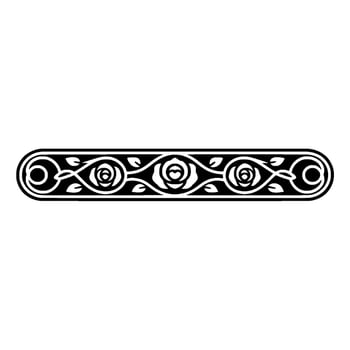 Elegant Floral Border, Vintage , Decorative Element - Rose, Ornament vector