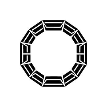 Geometric Circle Pattern, Minimalist, Modern Abstraction - Geometry vector