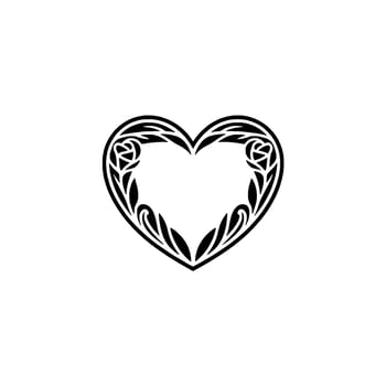 Intricate Celtic Heart Symbol, Elegant - Ornament vector