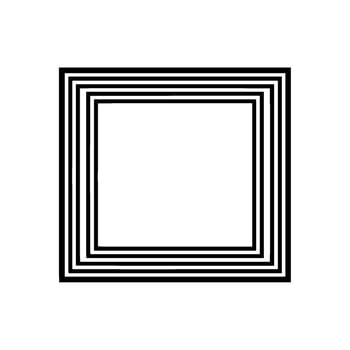 Layered Square, Minimalist Composition, Negative Space vector