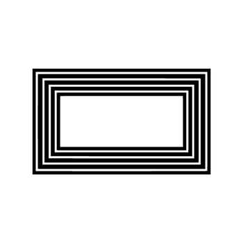 Layered Geometric Frame, Minimalist Composition vector