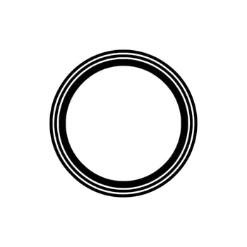 Minimalist Circle, Layered, Modern Emblem vector