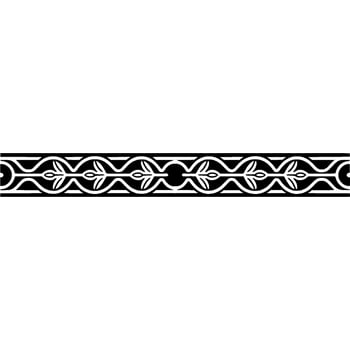 Intricate Celtic Border, Vintage Ornamentation, Elegant - Textile vector
