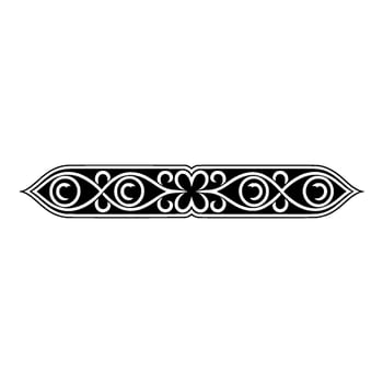 Intricate Celtic Border, Vintage Ornamentation - Embroidery vector