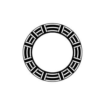 Geometric Circle Pattern, Minimalist , Circular Motif - Round vector