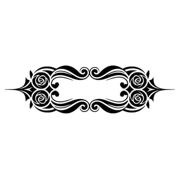 Elegant Floral Border, Vintage Element - Decorative, Frame vector