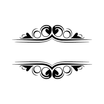 Elegant Vintage Border, Decorative Element, Classic - Floral vector