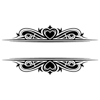 Elegant Decorative Border, Vintage Element - Art vector