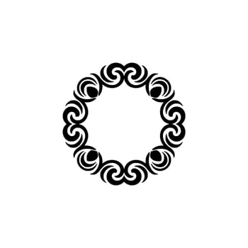 Intricate Tribal Border, Circular , Minimalist Aesthetic vector