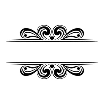 Elegant Decorative Divider, Vintage Style - Classical vector