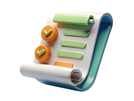3d checklist with checkmarks and to do items isolated on transparent background png