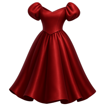 Red Dress With Large Bow png