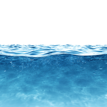 Natural ocean surface beautifully rendered blue ocean on transparent background png