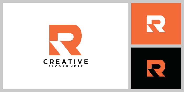 Modern Letter R Logo vector