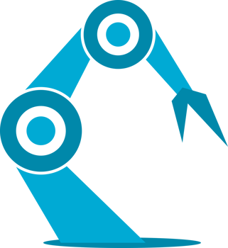 Blue arm robot technology png