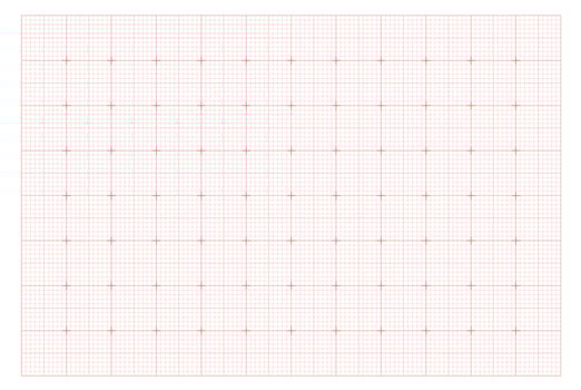 Precise millimeter graph paper background. Engineering and school notebook template vector